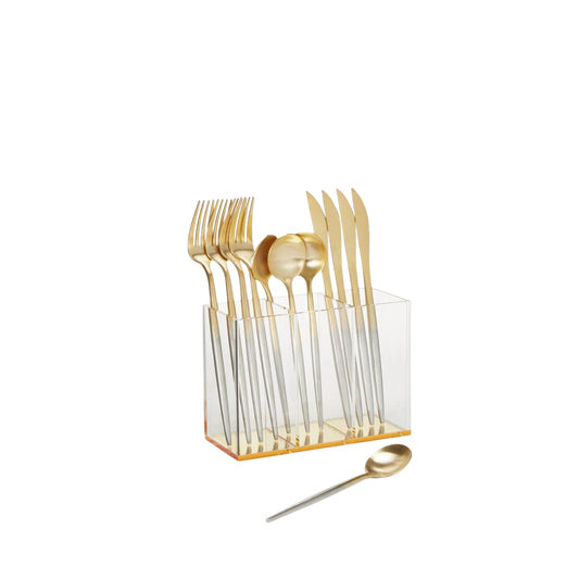 3 Sections Slim Acrylic Caddy