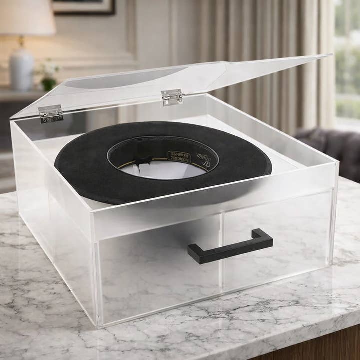 Acrylic Mens Hat Box